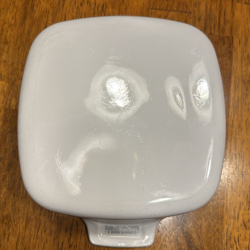 Vtg. 1980s Corning ware Cornflower Blue 1 1/2 quart casserole w/lid - Picture 6 of 8